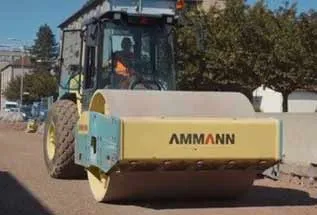 Аренда грунтового виброкатка 19,5 т Ammann ARS200 в Бресте. 1