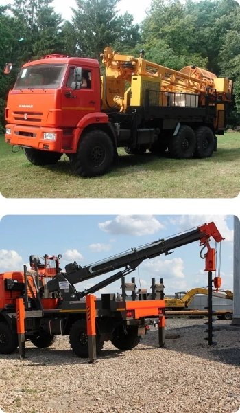 Аренда ямобура ЛБУ-50 на базе КАМАЗ-43114 в Минске