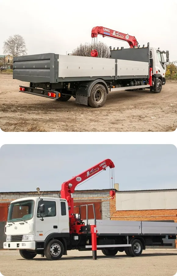 Аренда крана-манипулятора UNIC URV-503 на шасси автомобиля Hyundai HD 120 в Минске. 1 Аренда крана-манипулятора UNIC URV-503 на шасси автомобиля Hyundai HD 120 в Минске. 1