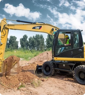 Аренда колесного экскаватора CATERPILLAR в Минске