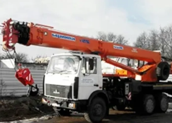 Аренда автокрана 25 тонн на базе МАЗ-6303