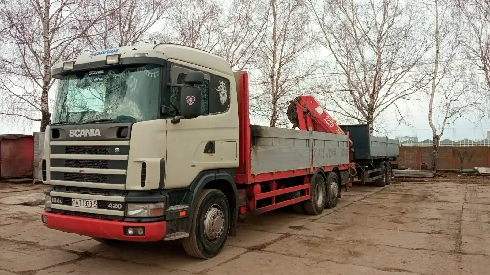 Аренда манипулятора 20т г.п. кузова 6.8м + 7м, г.п.крана 8т. вылет 15 метров.. 1