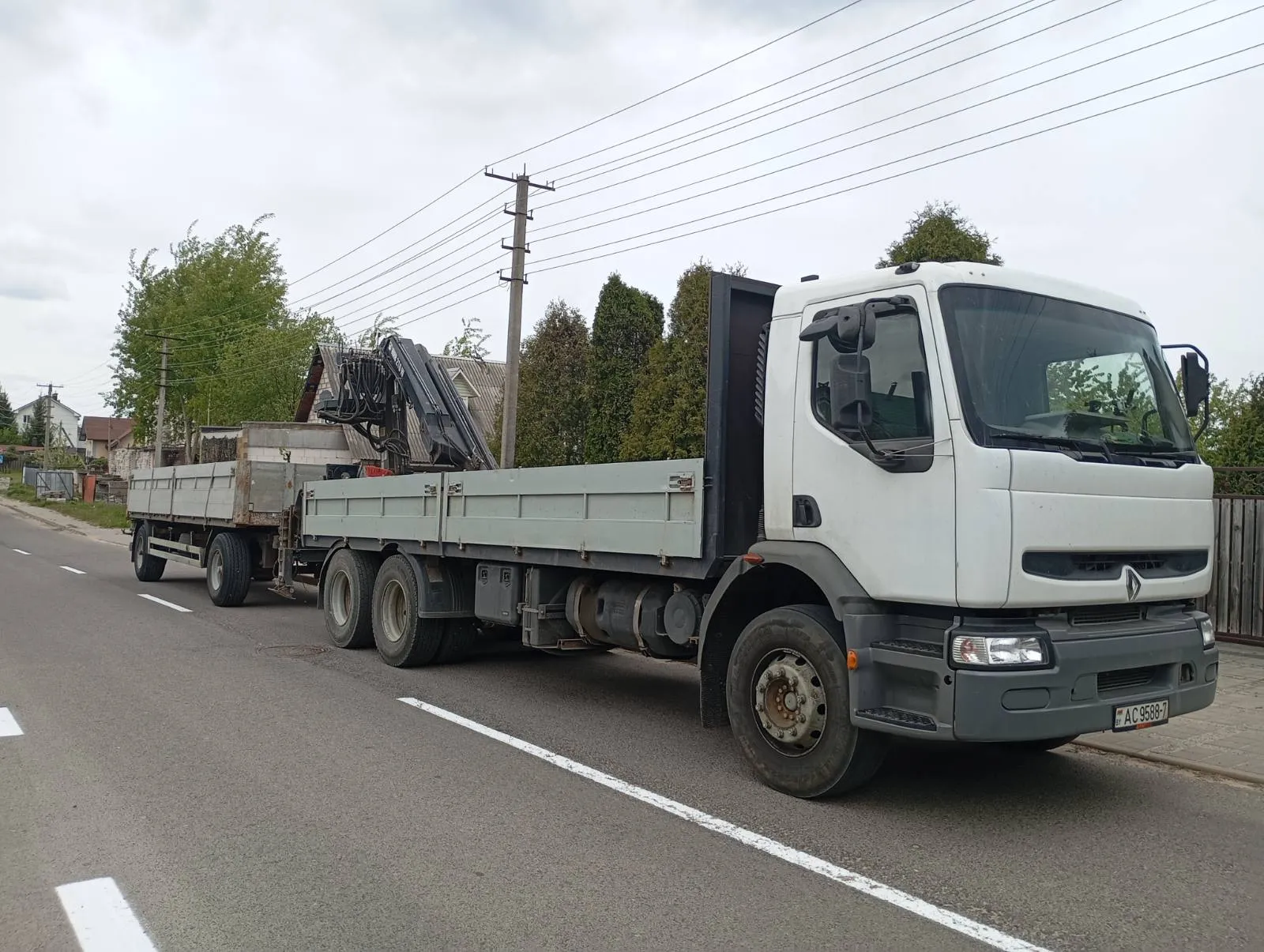 Аренда гидроманипулятора с прицепом в Минске — доставка грузов. 1