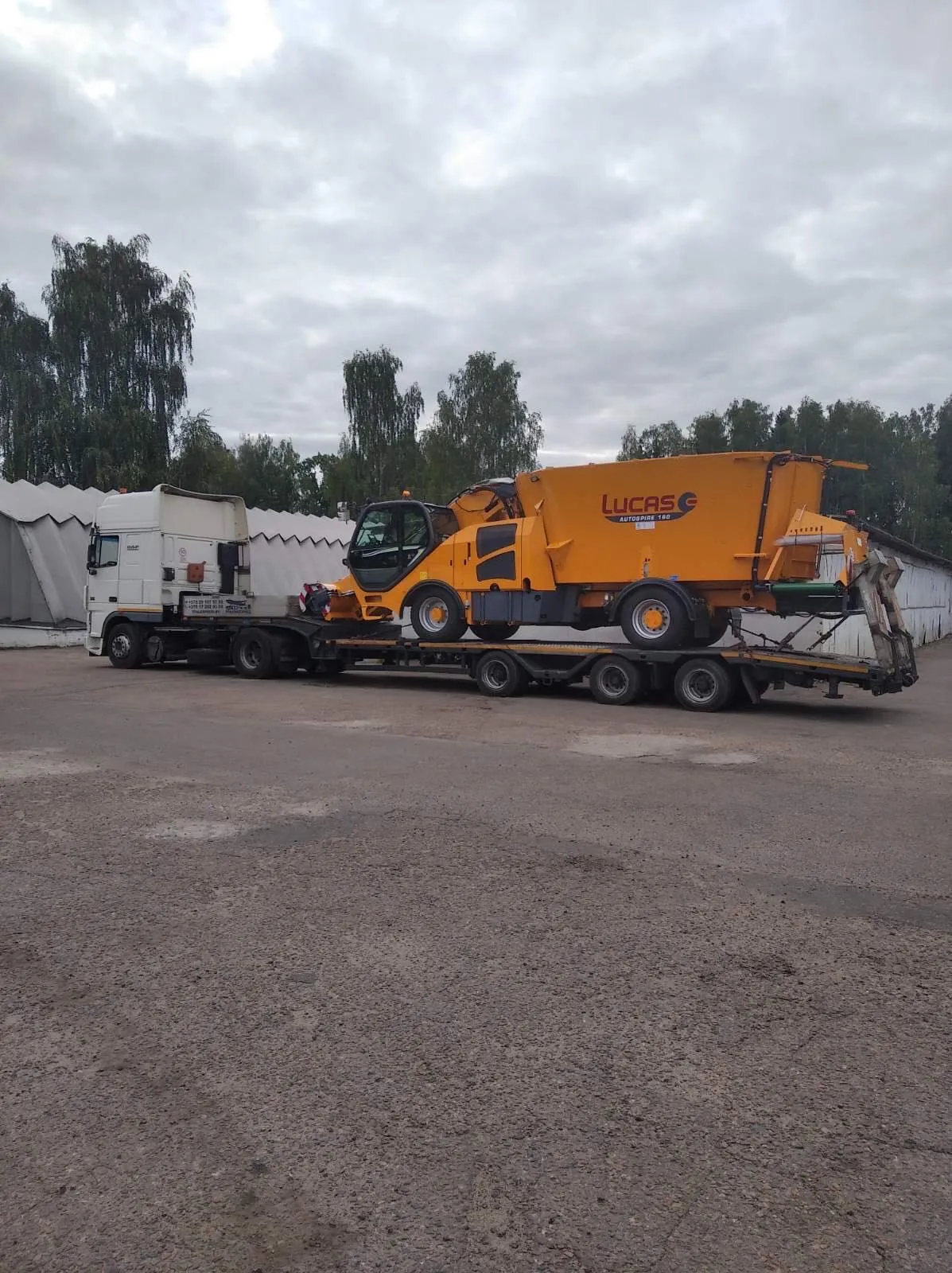 Аренда трала для перевозки форвардера и харвестера в Минске и РБ. 1