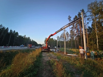 Перевозка штукатурных станций гидроманипулятором в Минске — услуги до 40 тонн