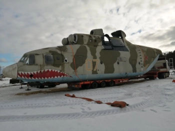 Перевозка вертолета тралом — аренда тралов в Минске и Беларуси