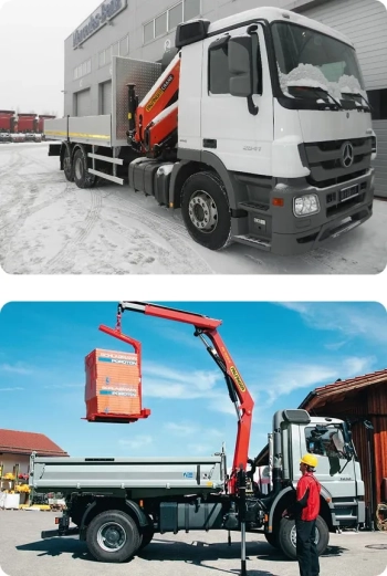 Аренда крана-манипулятора Palfinger PK 4501 на базе MERCEDES (Sprinter) в Минске