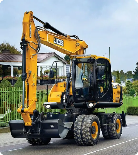 Аренда колесного экскаватора JCB JS145W в Минске. 1