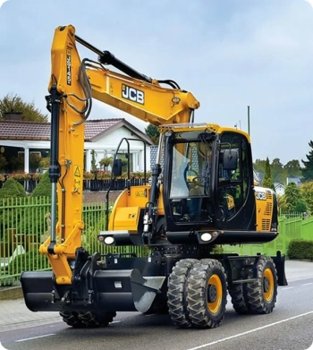 Аренда колесного экскаватора JCB JS145W в Минске