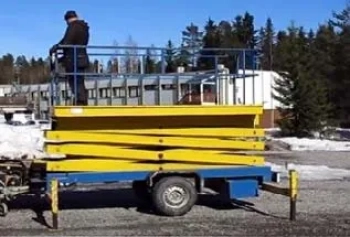 Аренда электрического ножничного подъемника 12 м SKYMAN 100 в Витебске