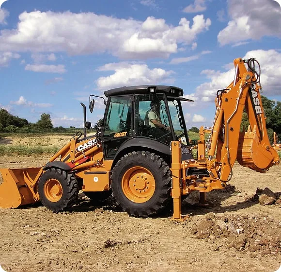 Аренда экскаватора-погрузчика Case 580 SM в Минске. 1