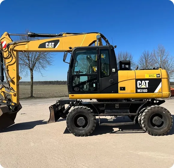 Аренда колесного экскаватора Caterpillar CAT M316D в Минске. 1 Аренда колесного экскаватора Caterpillar CAT M316D в Минске. 1
