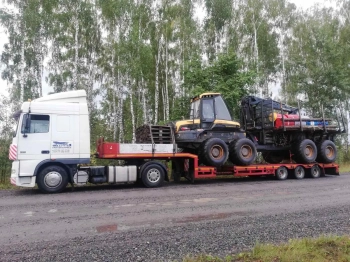 Трал для перевозки форвардеров и харвестеров — аренда в Беларуси