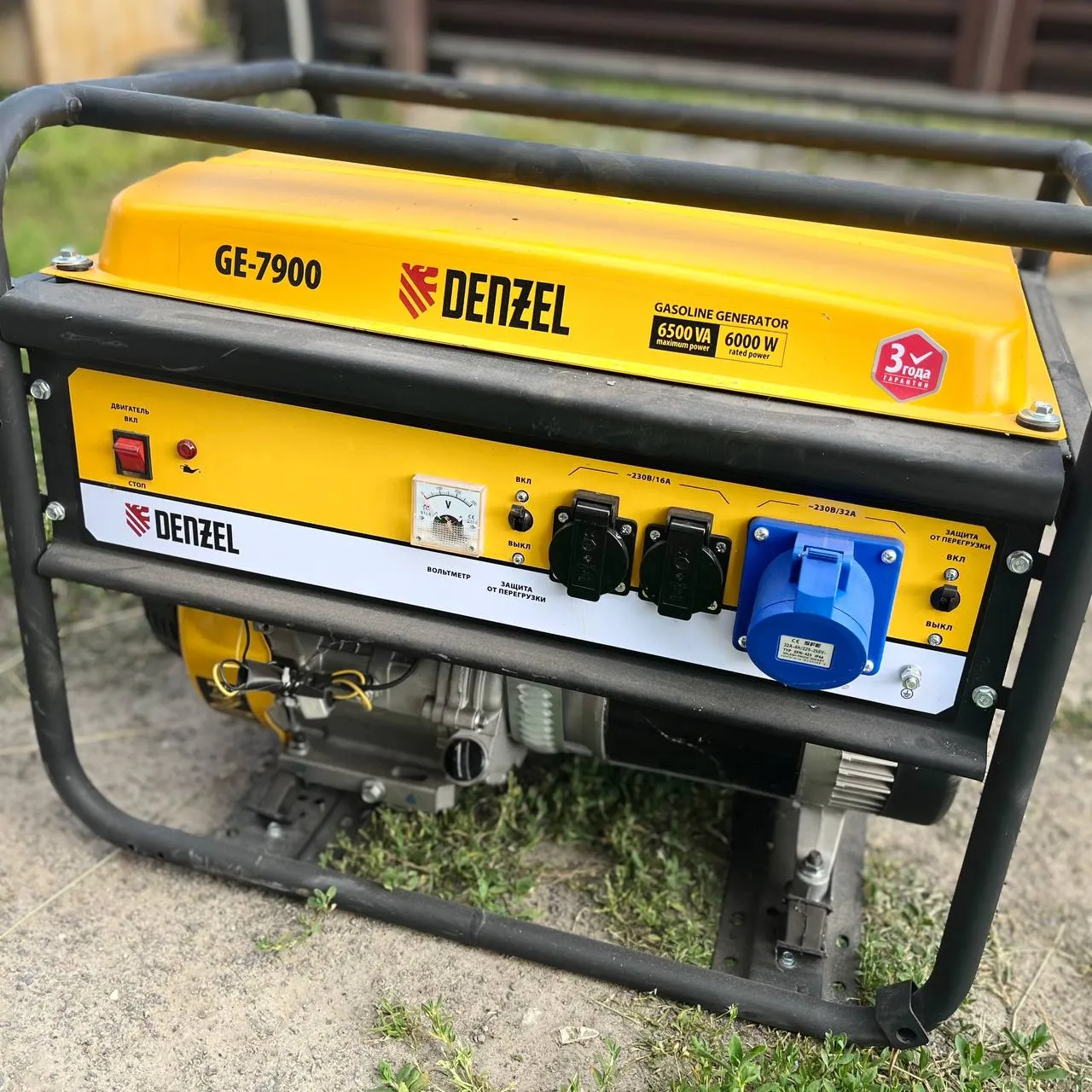 Аренда бензогенератора DENZEL GE 7900, 6.5 кВт. 1