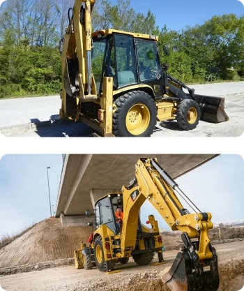 Аренда экскаватора-погрузчика Caterpillar 428 D в Минске