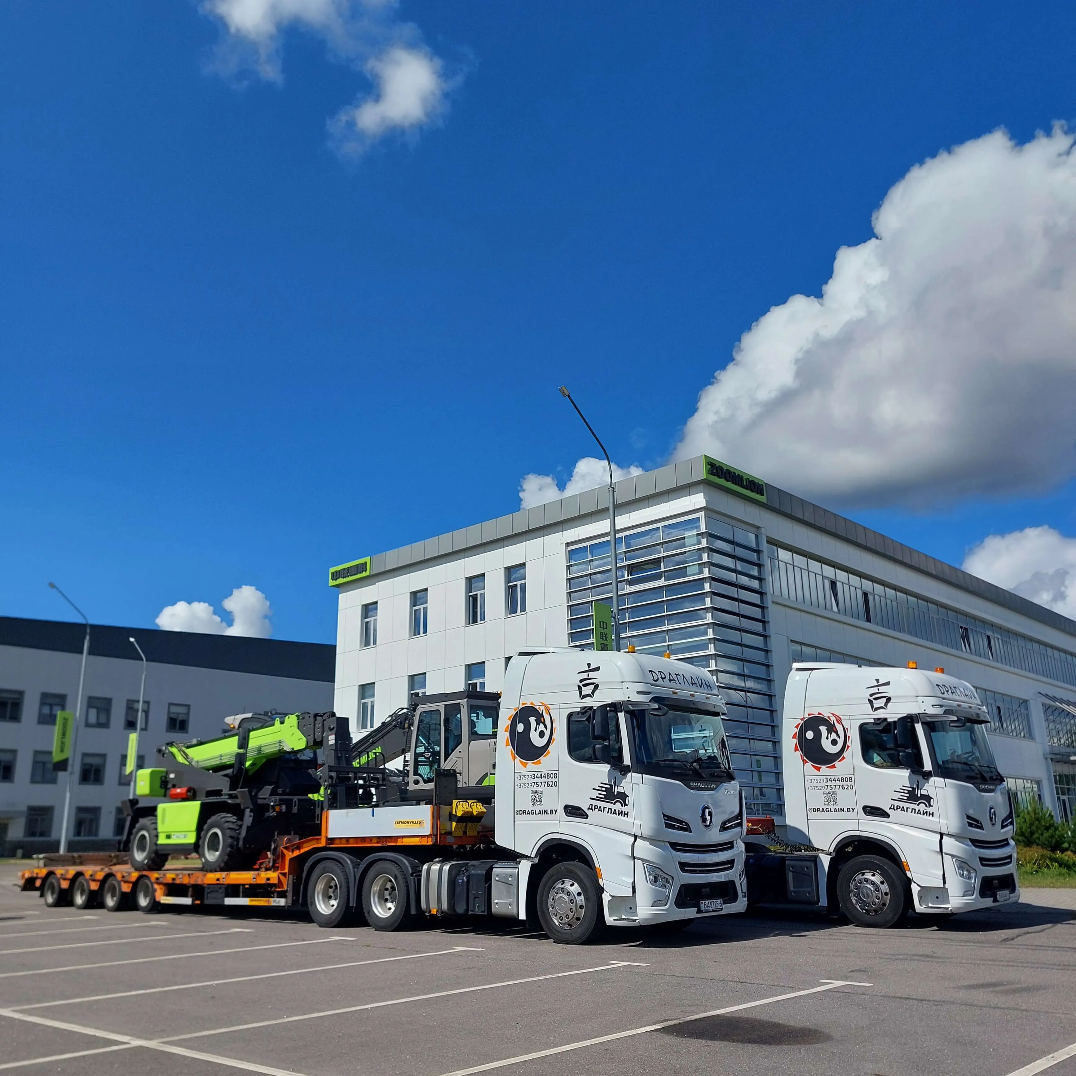 Перевозка грузов низкорамным тралом. 2