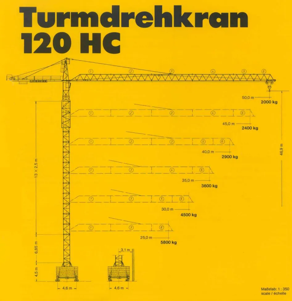 Аренда башенного крана Liebherr 120 HC. 2