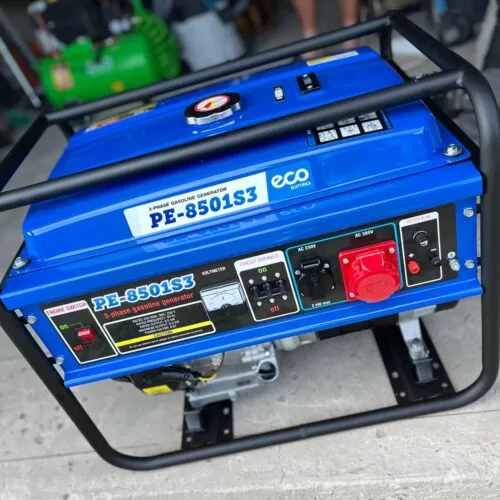 Аренда бензогенератора 6,5 кВт трёхфазный ECO PE-8501S3. 1