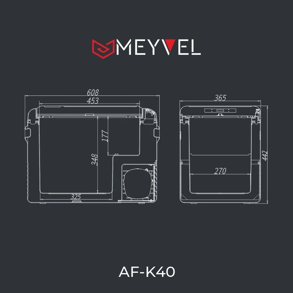 Компрессорный автохолодильник Meyvel AF-K40. 40 л (до -20 °С). 3