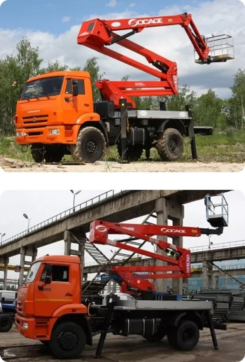 Аренда автовышки Socage DAJ332 на базе КАМАЗ-43253 в Минске