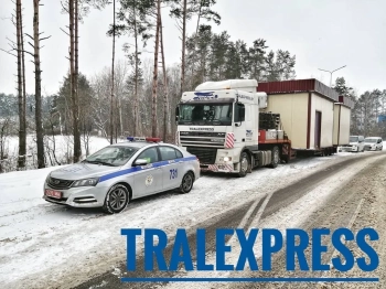 Перевозки с ГАИ сопровождением тралом — аренда тралов в Минске и РБ