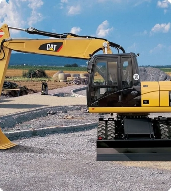 Аренда колесного экскаватора Caterpillar M318D в Минске