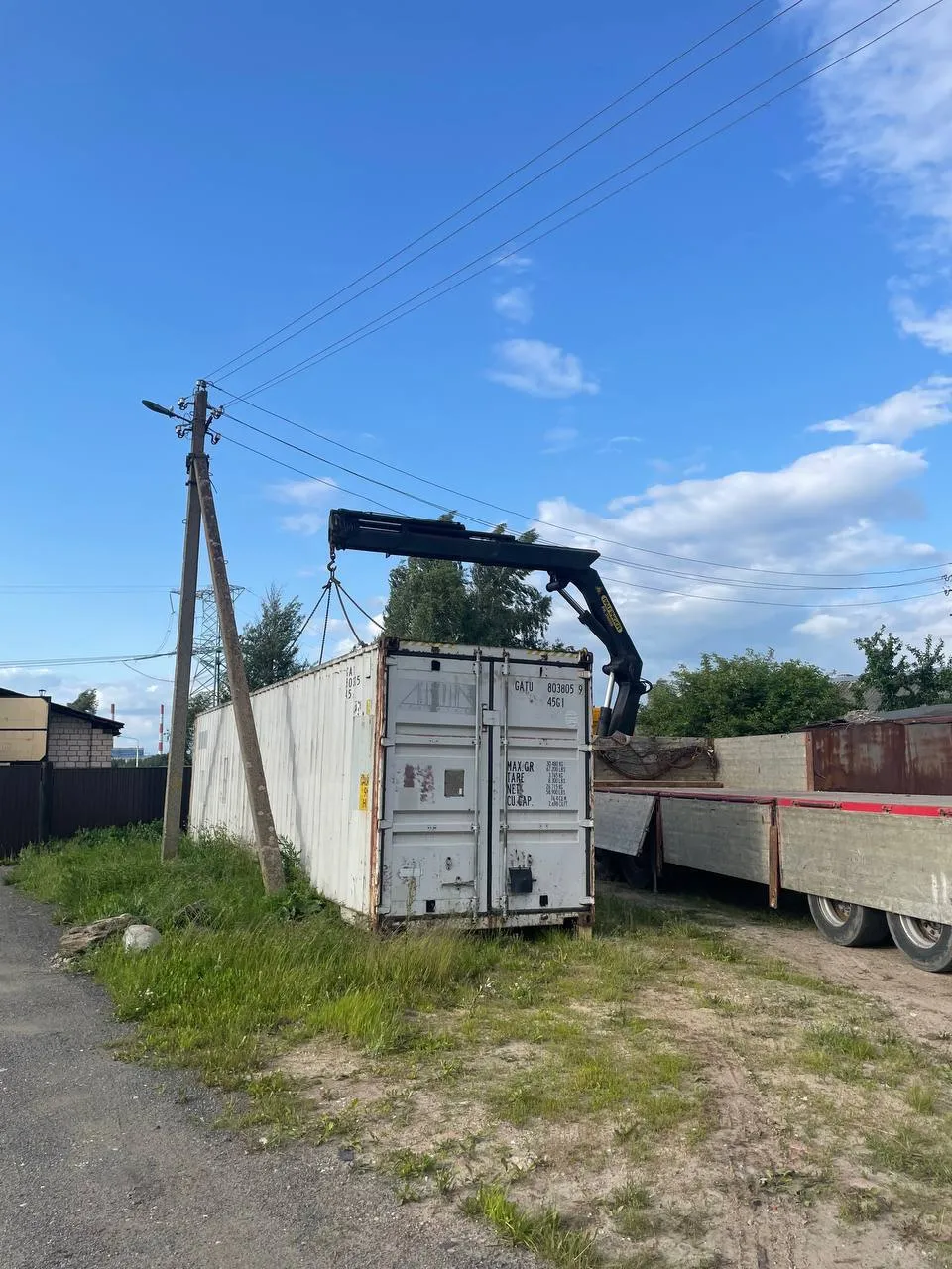 Аренда манипулятора для перевозки контейнеров. 1