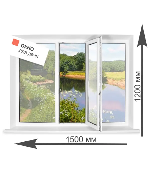 Установка окон для дачи. 1