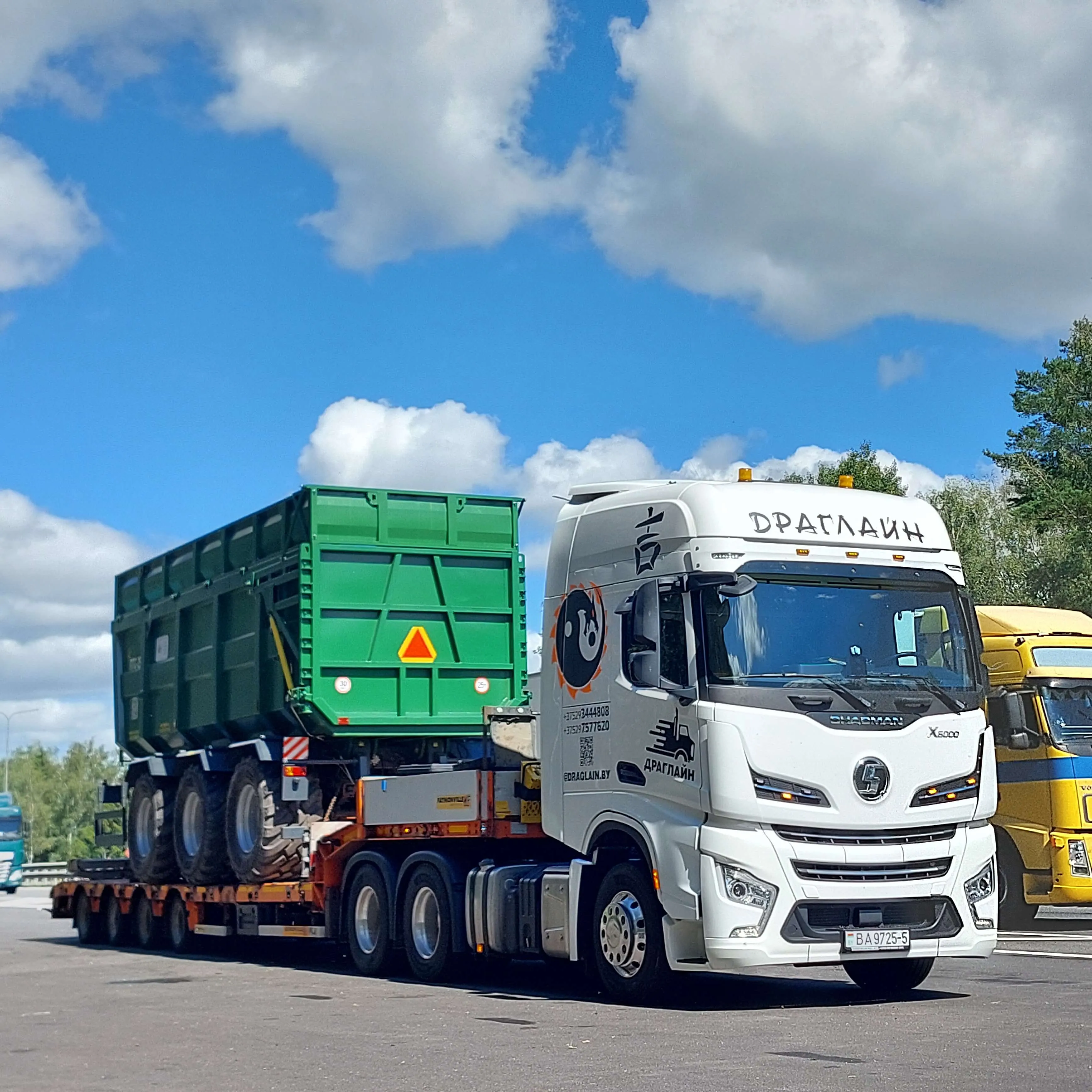 Перевозка грузов низкорамным тралом. 4