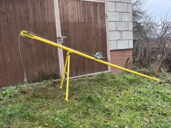 Кран-подъемник 3,6 м. Лебедка 250 кг, трос 20 м.