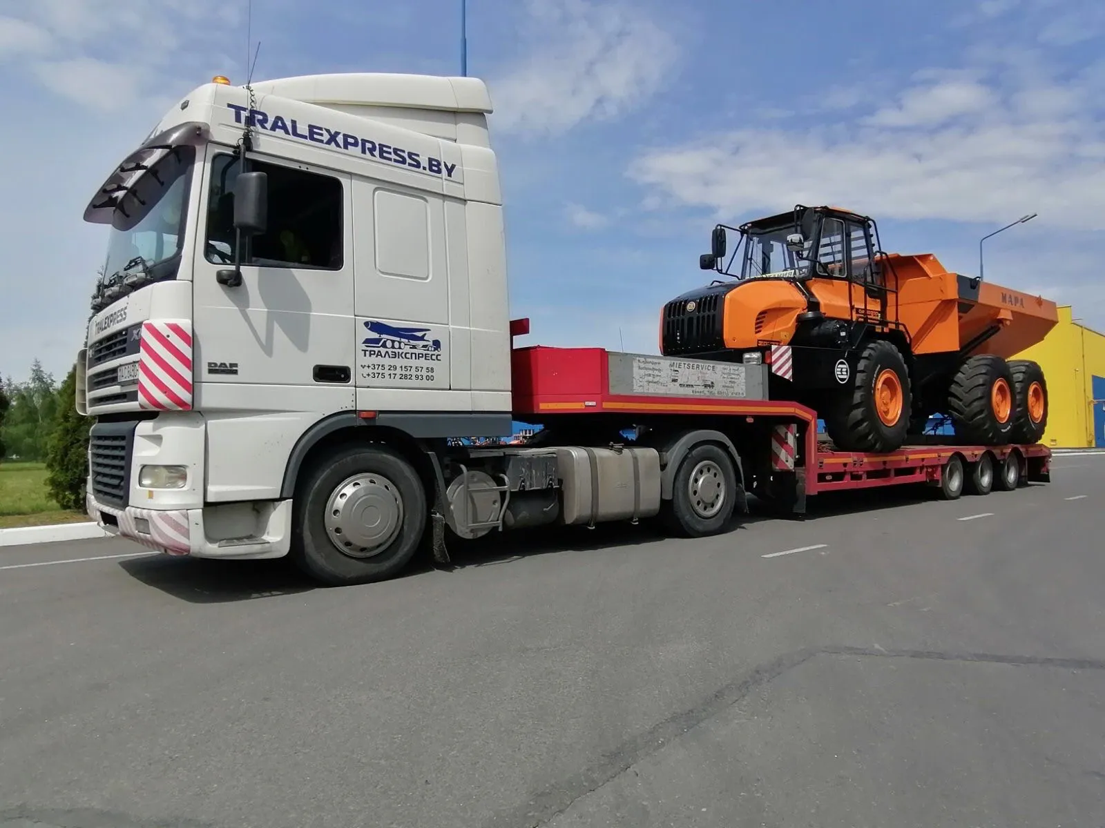 Перевозка катков тралом — аренда тралов в Минске и Беларуси. 1