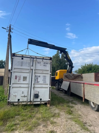 Аренда манипулятора для перевозка контейнеров Минск