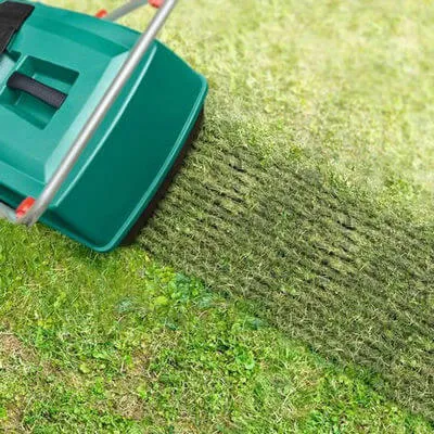 Аэрация и скарификация газона в Минске. 1