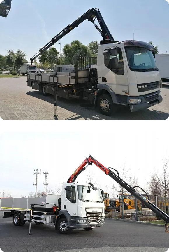 Аренда крана-манипулятора UR-V370 на базе автомобиля DAF LF45 в Минске. 1 Аренда крана-манипулятора UR-V370 на базе автомобиля DAF LF45 в Минске. 1