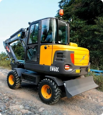 Аренда колесного экскаватора Volvo EW60C  в Минске