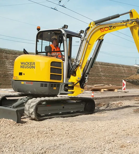 Аренда мини-экскаватора Wacker neuson в Минске. 1