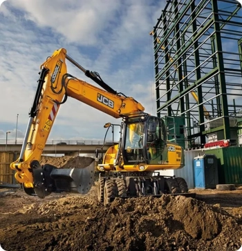 Аренда колесного экскаватора JCB JS200W в Минске