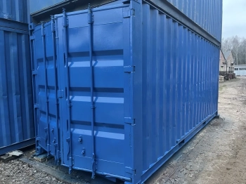 Синий морской контейнер 20 футов в аренду в Бресте