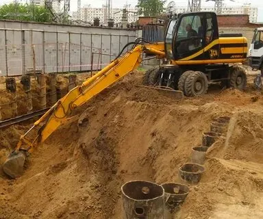 Рытьё котлована. 1