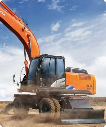 Аренда колесного экскаватора Hitachi ZX210W-3 в Минске